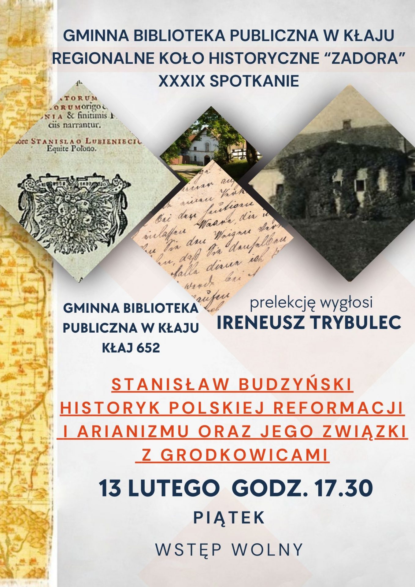 Spotkanie RKH “Zadora” – piątek 13 lutego, godz. 17.30